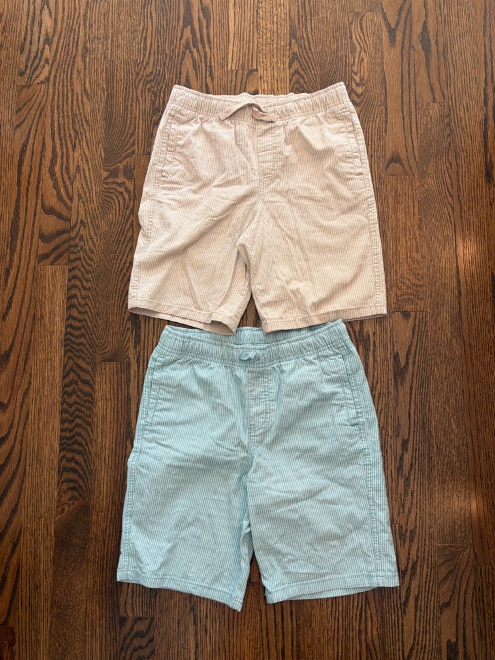 Cat & Jack Light Blue and Cream Seersucker Shorts - 2 Pack